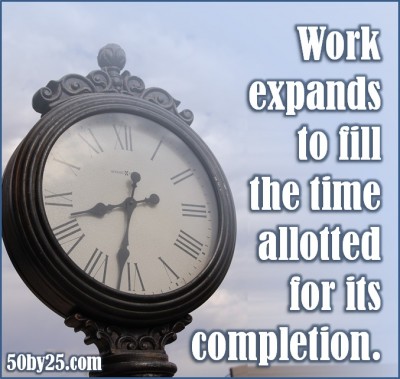 Work Expands to Fill the Time Allotted