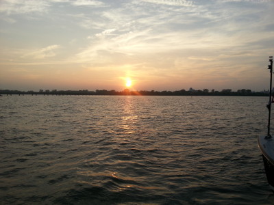 Labor Day Weekend Sunset on the Hudson