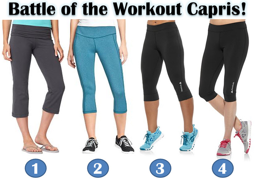 Battle of the Workout Capris: Reebok vs Old Navy – 50by25