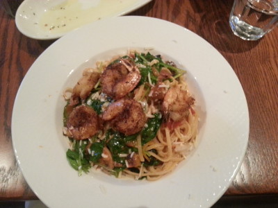 Spaghetti with Shrimp from Trinity Restaurant