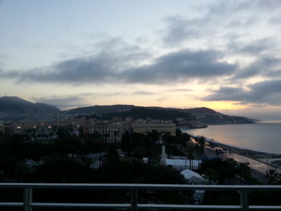 Sunrise from the Meridien Nice Balcony