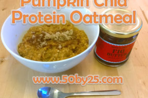 Healthy Pumpkin Chia Protein Oatmeal