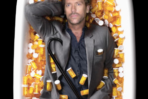 Hugh Laurie as House, in Bathtub of Vicodin