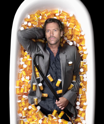 Hugh Laurie as House, in Bathtub of Vicodin