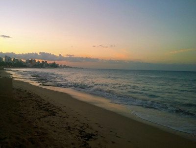 San Juan Beach at Sunset