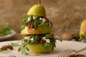 Goat_Cheese_Arugula_Stuffed_Pear_Salad